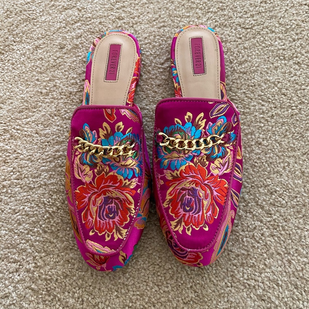Patterned Mules